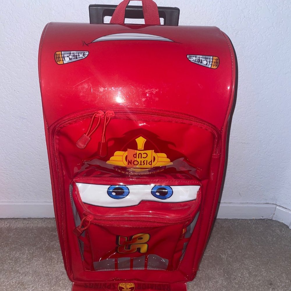 Lightning McQueen Rolling Kid Luggage